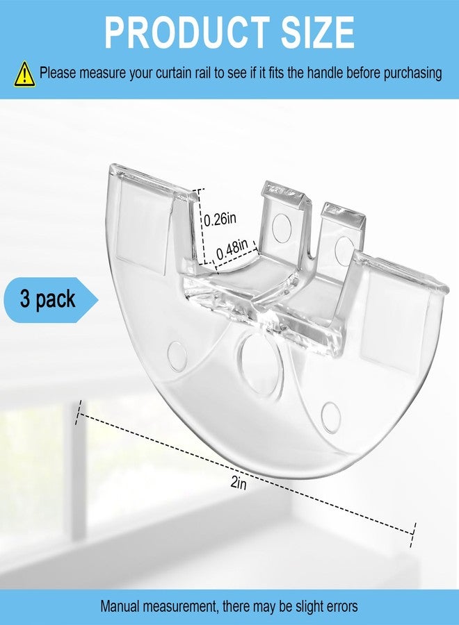 Giokyi 3 Pack Cordless Honeycomb Shade Lift Handles for Graber Bali Springs and DEZ Shades (Early Smaller Style) - Image 2